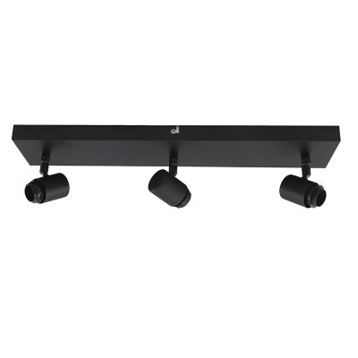 Hliníkové stropné svietidlo čierne, Rika