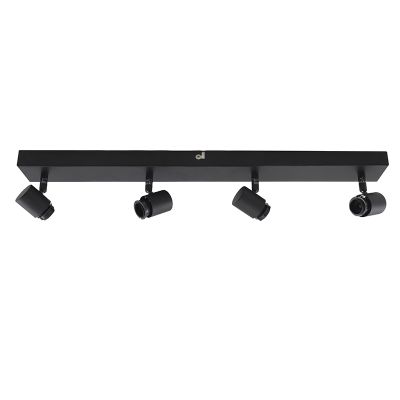 Hliníkové stropné svietidlo čierne, Rika