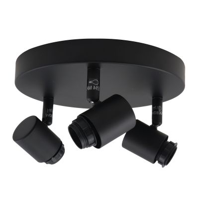 Hliníkové stropné svietidlo čierne, Rika