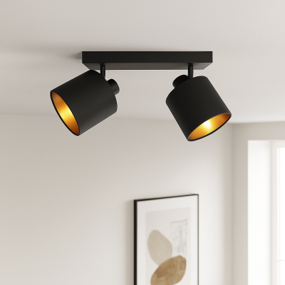 Moderné stropné bodové svetlo čierne, Koge