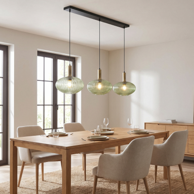 Retro visiace svietidlo zelené, Charlois