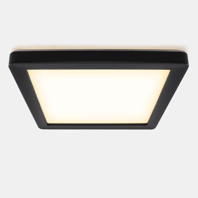 Plastové stropné svietidlo do kúpeľne čierne, Shivani, 15 W, LED 3000 K, IP44