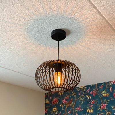 Industriálne visiace svietidlo čierne, Lieve