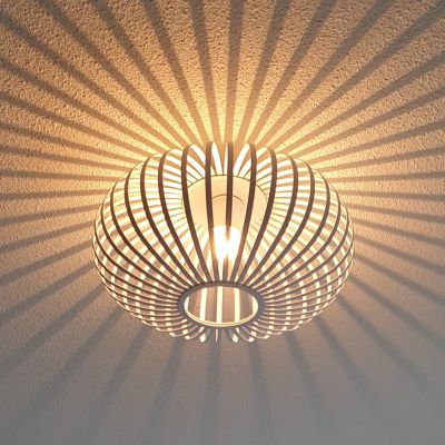 Industriálna stropná lampa biela, Lieve