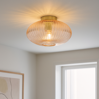 Dizajnová stropná lampa ružová, Charlois