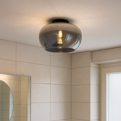 Dizajnové stropné svietidlo do kúpeľne sivé, Vidro, IP44