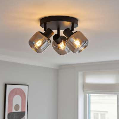 Moderné stropné bodové svetlo čierne, Craig