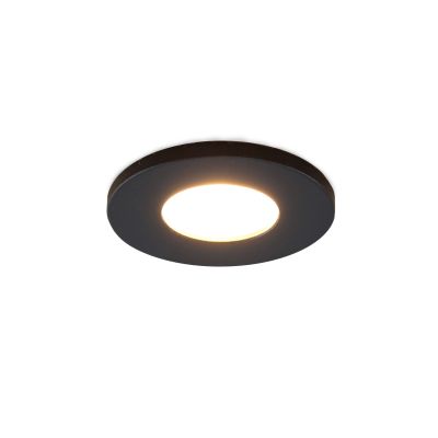 Moderné podhľadové svietidlo do altánku čierne, Dico, 3 W, LED 2700 K, IP65