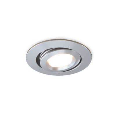 Moderné podhľadové svietidlo do altánku chrómové, Rona, 3 W, LED 2700 K, IP44