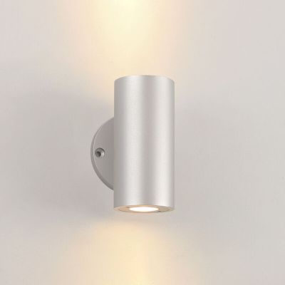 Hliníkové up down nástenné svietidlo strieborné, Salar, 3 W, LED 2700 K, IP44