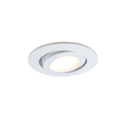 Moderné podhľadové svietidlo do altánku biele, Rona, 3 W, LED 2700 K, IP44