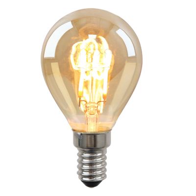 Stmievateľná LED žiarovka E14 Olucia Tuelo, jantárová, 4W, 2200K