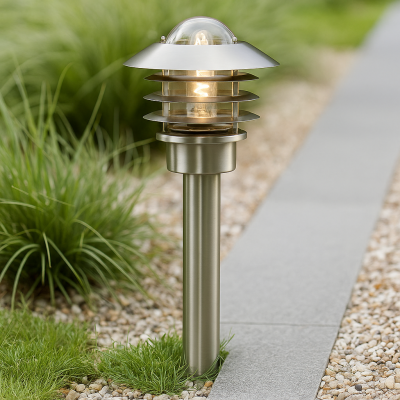 Nerezový vonkajšie svietidlo strieborný, Felice, IP44