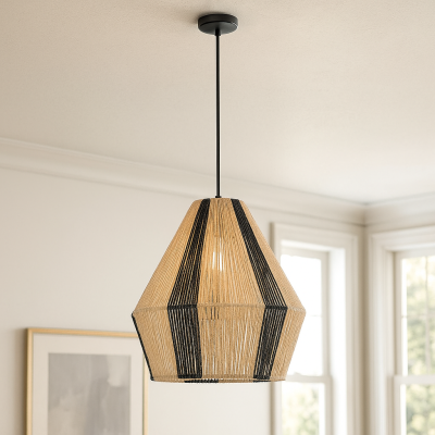 Rustikálne visiace svietidlo hnedé, Holly