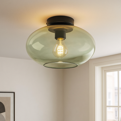 Dizajnové stropné svietidlo zelené, Luca