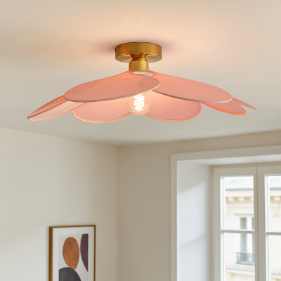 Rustikálne stropné svietidlo ružové, Nena