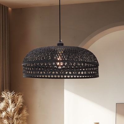 Bambusové visiace svietidlo čierne, Jennifer