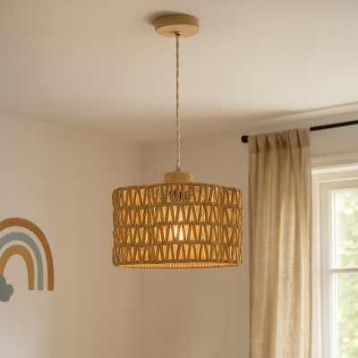 Papierové visiace svietidlo hnedé, Mickey