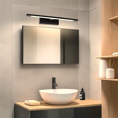 Moderné svetlo nad zrkadlo čierne, Steffy, 6 W, LED 3000 K, IP44