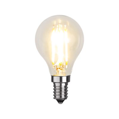 Stmievateľná E14 LED žiarovka s vláknom 4,2 W, 2700 K