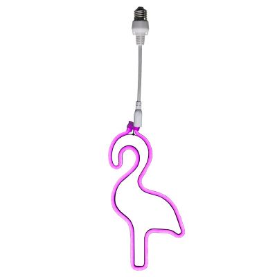 Plastová LED žiarovka ružová, Flamingo, IP44