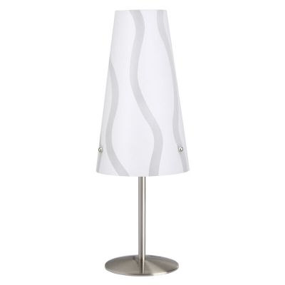 Plastová stolová lampa biela, Nayra