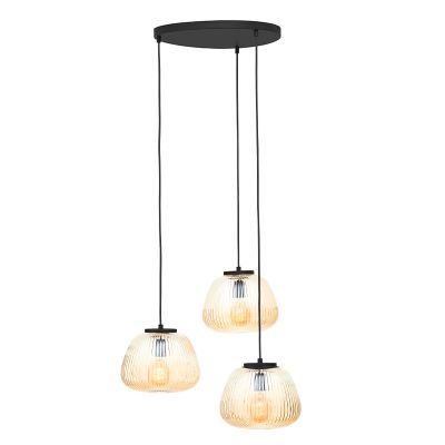 Retro visiace svietidlo jantárové, Neha