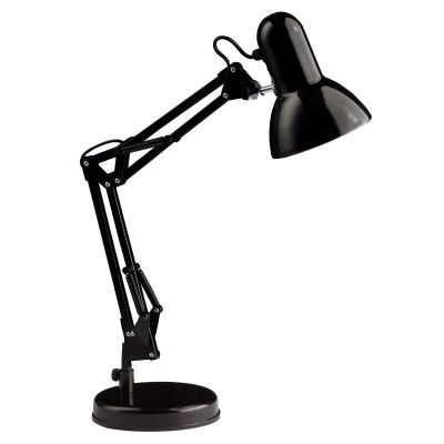 Industriálna lampa na písací stôl čierna, Naline, s vypínačom