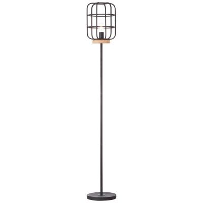 Industriálna stojaca lampa čierna, Taede, s vypínačom