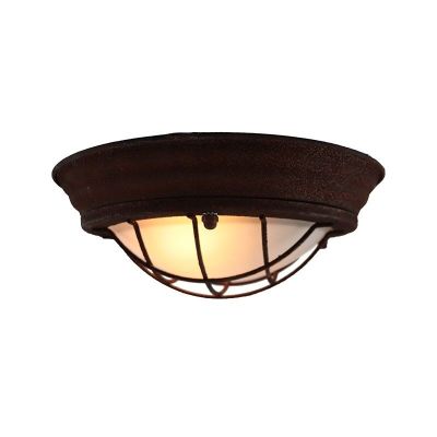 Industriálna stropná lampa rezavá, Aoife