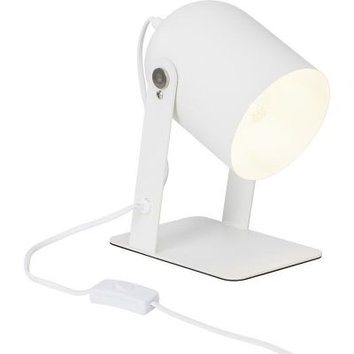 Moderná stolová lampa biela, Arlette, s vypínačom