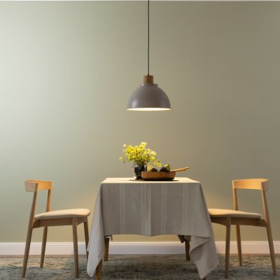 Rustikálne visiace svietidlo taupeové, Thalina