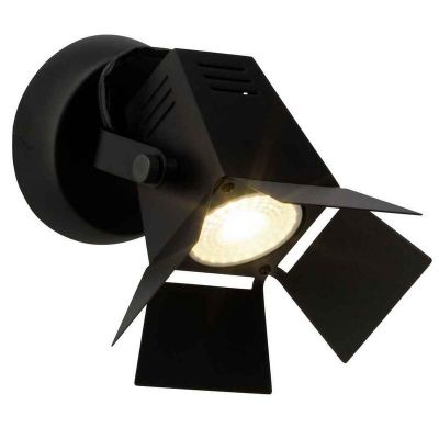 Industriálne stropné bodové svetlo čierne, Jowenna, 5 W, LED 3000 K