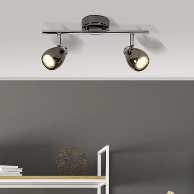 Kovové stropné svietidlo čierne, Khadra, 3 W, LED 3000 K