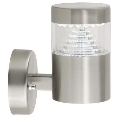 Plastové vonkajšie svietidlo chrómové, Samuel, 1 W, LED 6500 K, IP44