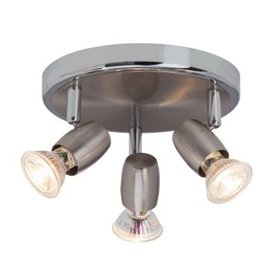 Kovové stropné bodové svetlo chrómové, Wietse, 7 W, LED 3000 K