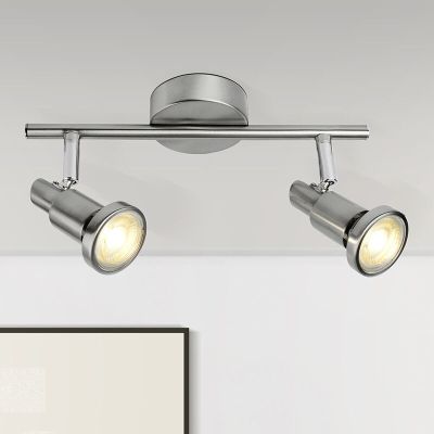 Kovové stropné bodové svetlo chrómové, Robel, 7 W, LED 3000 K