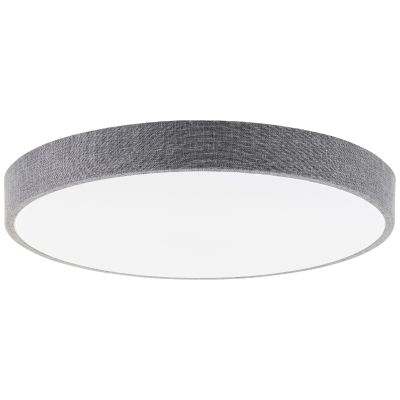 Rustikálna stropná lampa sivá, Soeraya, 36 W, LED nastaviteľný od teplej po studenú bielu, s diaľkovým ovládačom