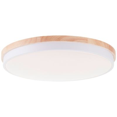 Moderné stropné svietidlo drevené, Marloes, 36 W, LED white switch, s diaľkovým ovládačom