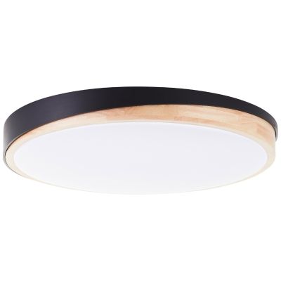 Moderné stropné svietidlo čierne, Marloes, 36 W, LED white switch, s diaľkovým ovládačom