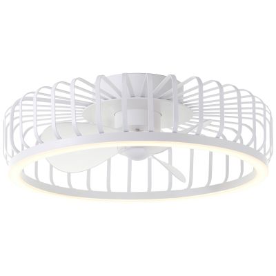 Moderný stropný ventilátor biely, Tolga, 36W, 2700K-4000K-6500K LED, s diaľkovým ovládaním