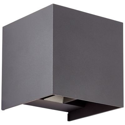 Moderné up down nástenné svietidlo sivé, Romar, 6,5 W, LED 3000 K, IP44