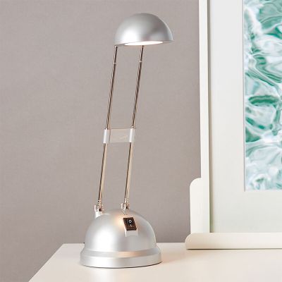 Moderná lampa na písací stôl sivá, Louna, 6 W, LED 2700 K, s vypínačom