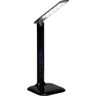 Moderná lampa na písací stôl čierna, Naila, 5 W, LED nastaviteľný od teplej po studenú bielu, s dotykovým stmievačom