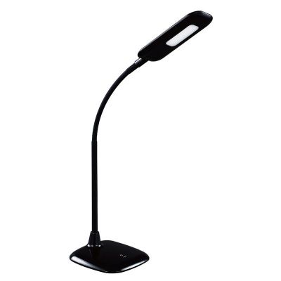 Plastová lampa na písací stôl čierna, Jenoah, 5 W, LED 6000 K, s dotykovým stmievačom