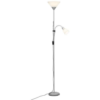 Plastová stojaca lampa na čítanie biela, Josephina, s vypínačom