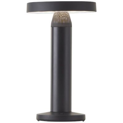 Kovová nabíjateľná stolová lampa čierna, Kubilay, 2 W, LED 4000 K, IP44, s vypínačom