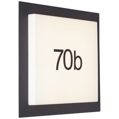Hliníkové svetelné číslo domu čierne, Nurcan, 15 W, LED 3000 K, IP44