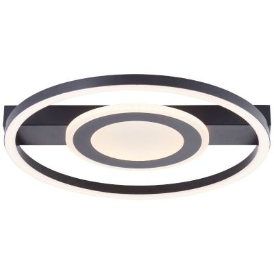 Dizajnová stropná lampa čierna, Konrad, 20 W, LED 3000 K