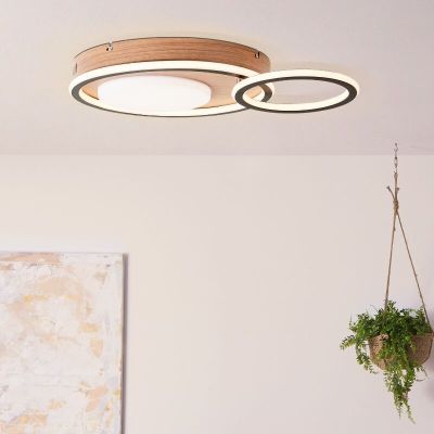 Moderná stropná lampa čierna, Georgios, 48 W, LED 3000 K